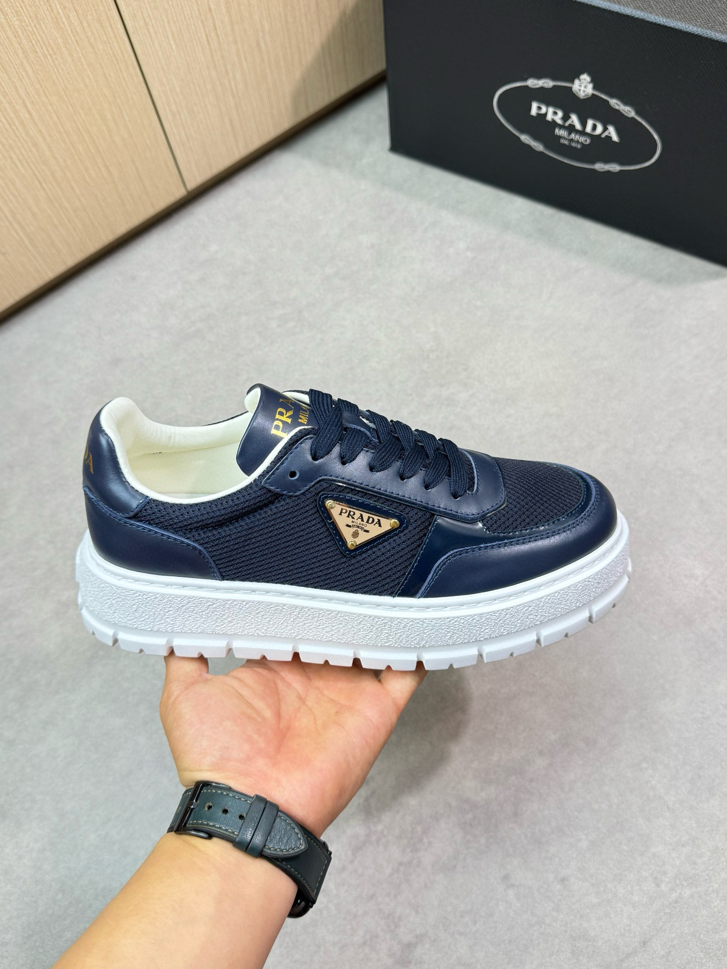 프라다 남자 스니커즈 신발 운동화