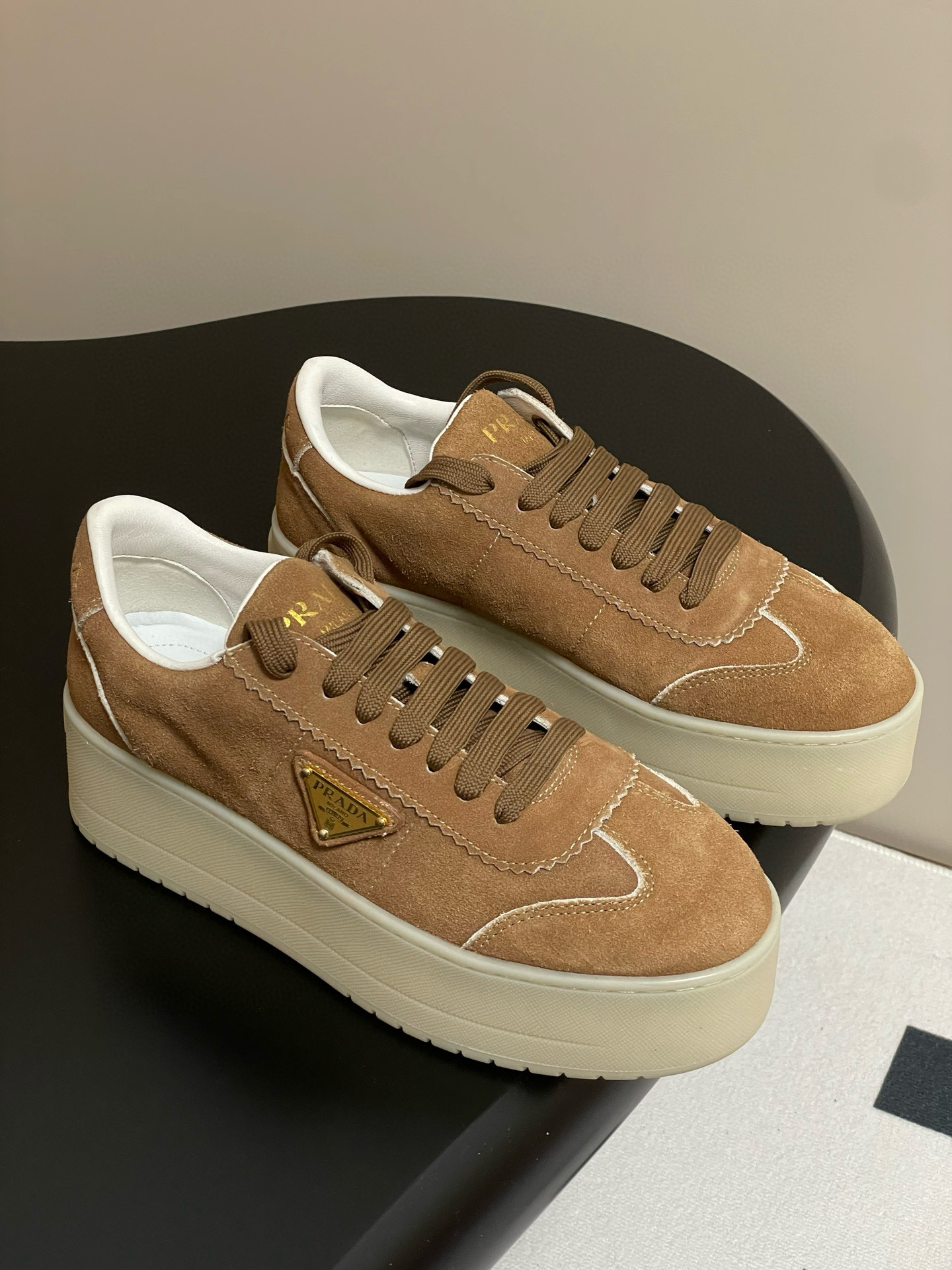 프라다 5cm 여자 스니커즈 신발 운동화