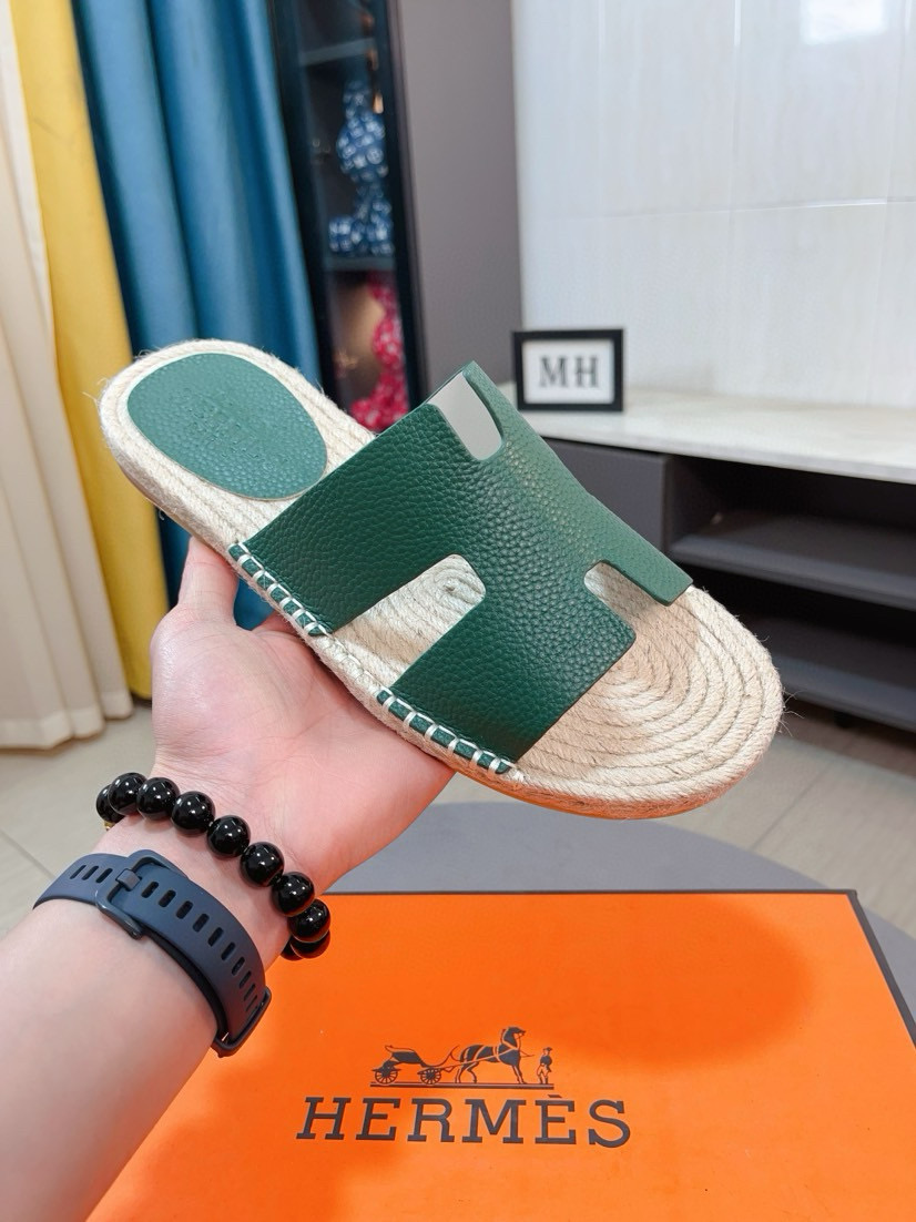 에르메스 남자 슬리퍼