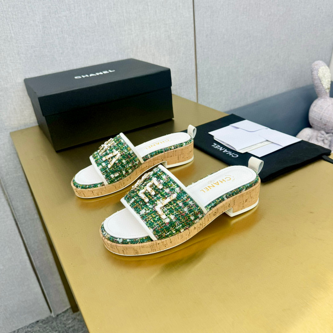 샤넬 여자 슬리퍼 6.5cm
