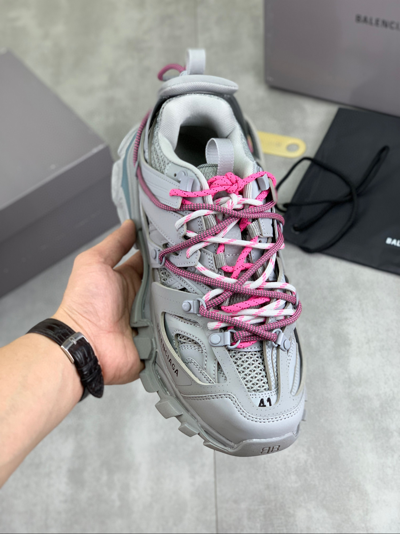 발렌시아가 트랙 남녀공용 신발 운동화 스니커즈