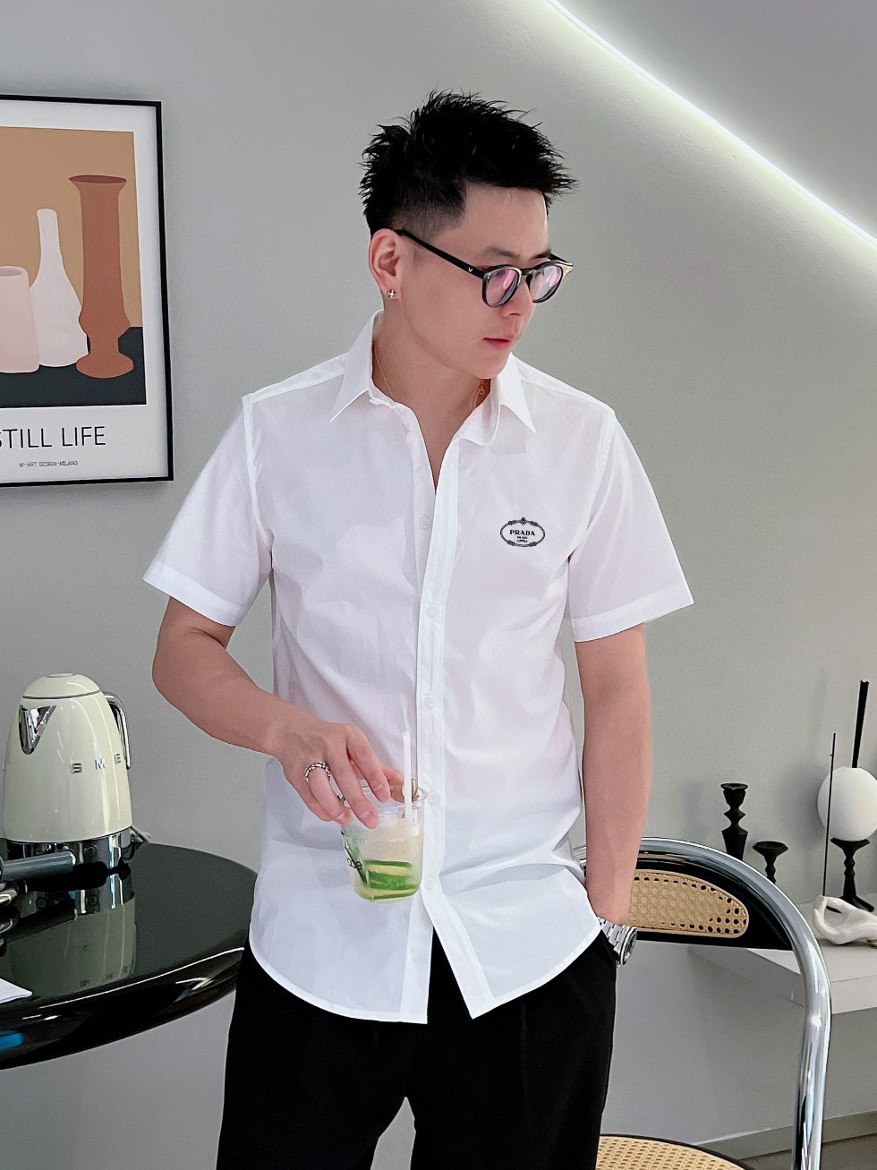 프라다 남자 셔츠