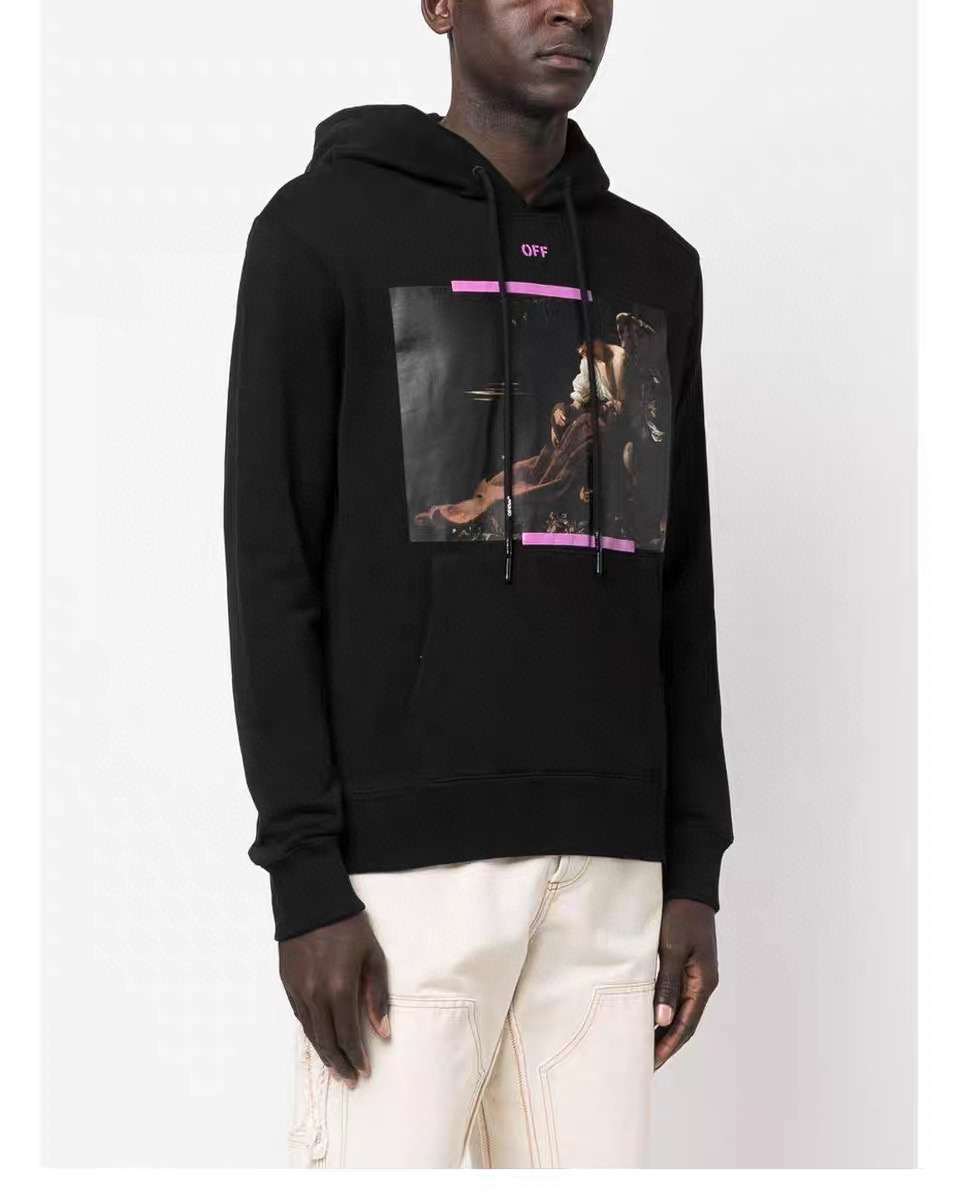 오프화이트 남녀공용 후드티 맨투맨