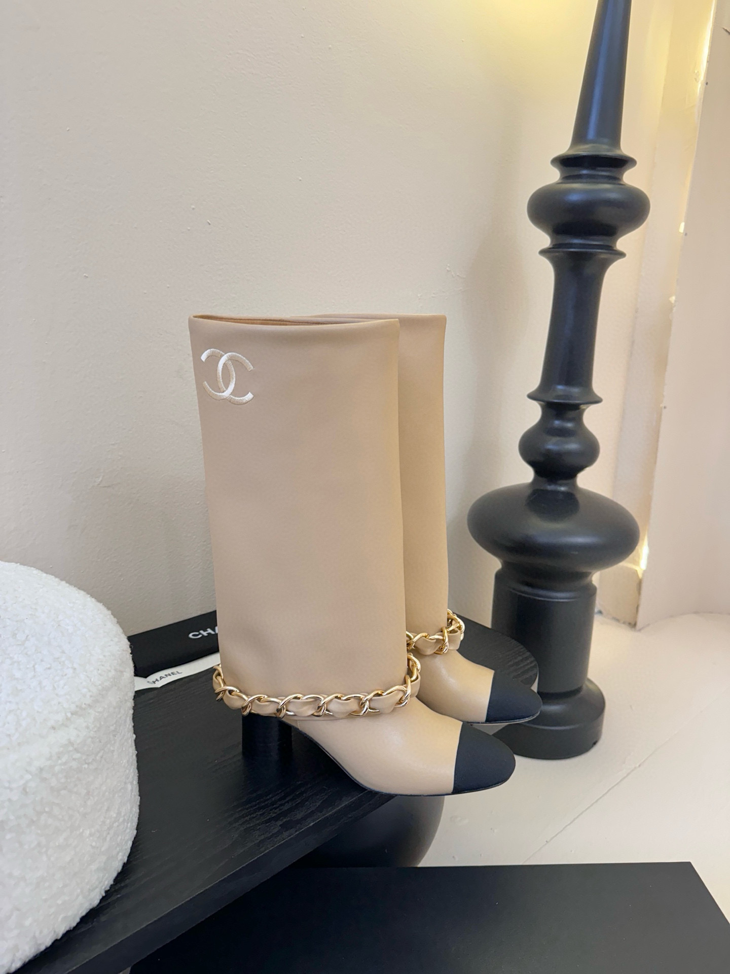 샤넬 6cm 여자 부츠