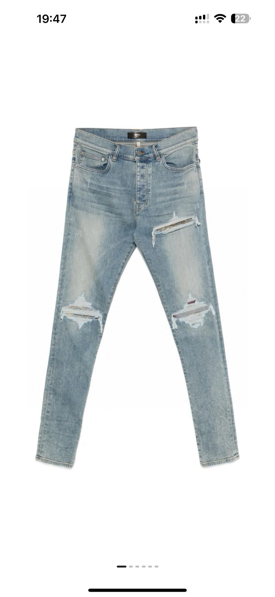 아미 아미리 남녀공용 청바지