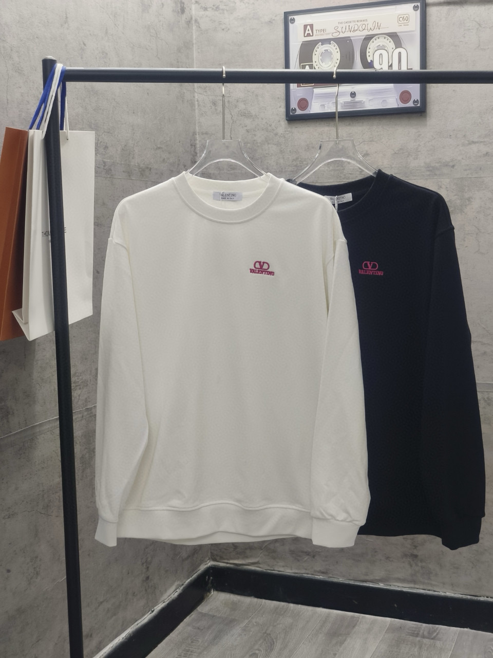 발렌티노 2컬러 남자 맨투맨 후드티