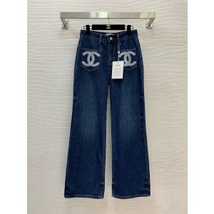 샤넬 여자 청바지