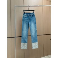 디올 2컬러 여자 바지